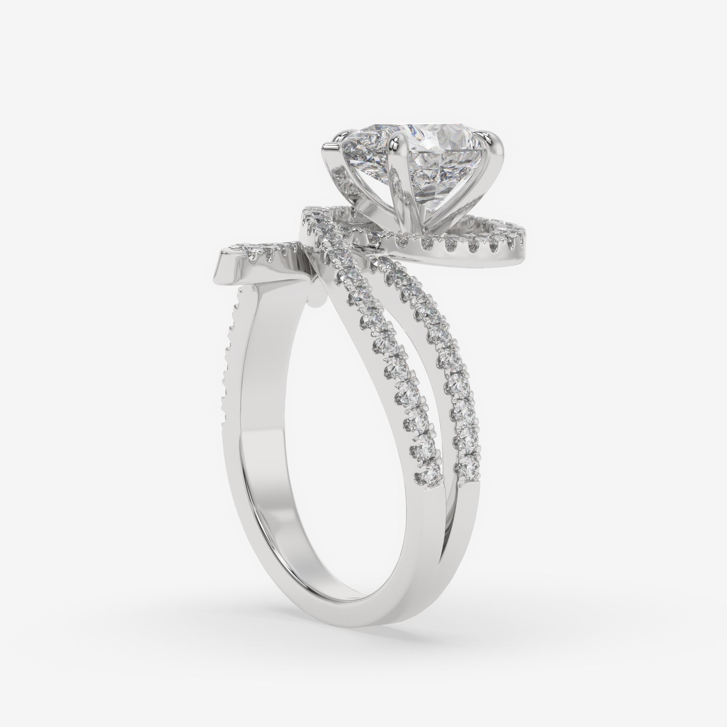 Aurora Twist Pear Ring