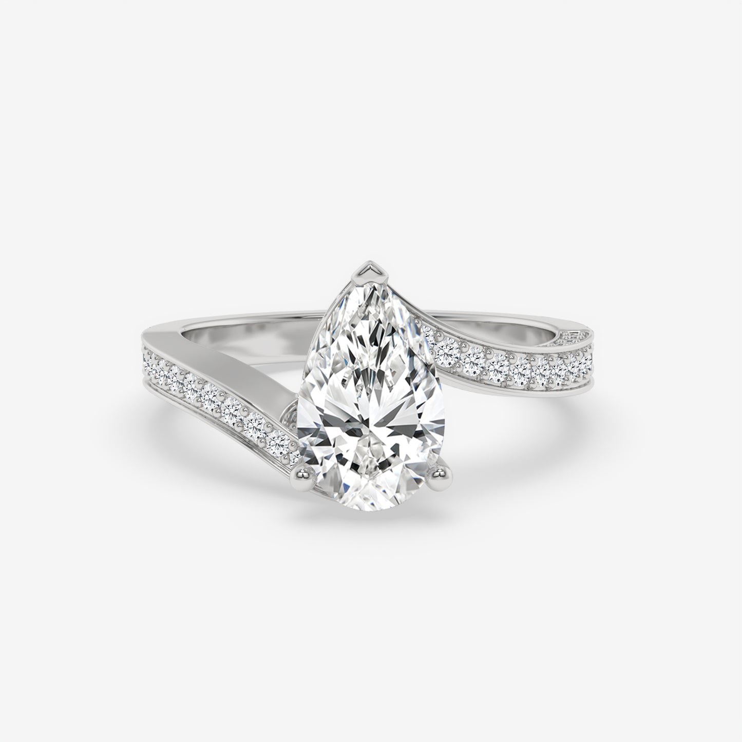 Sovereign Curve Pear Ring