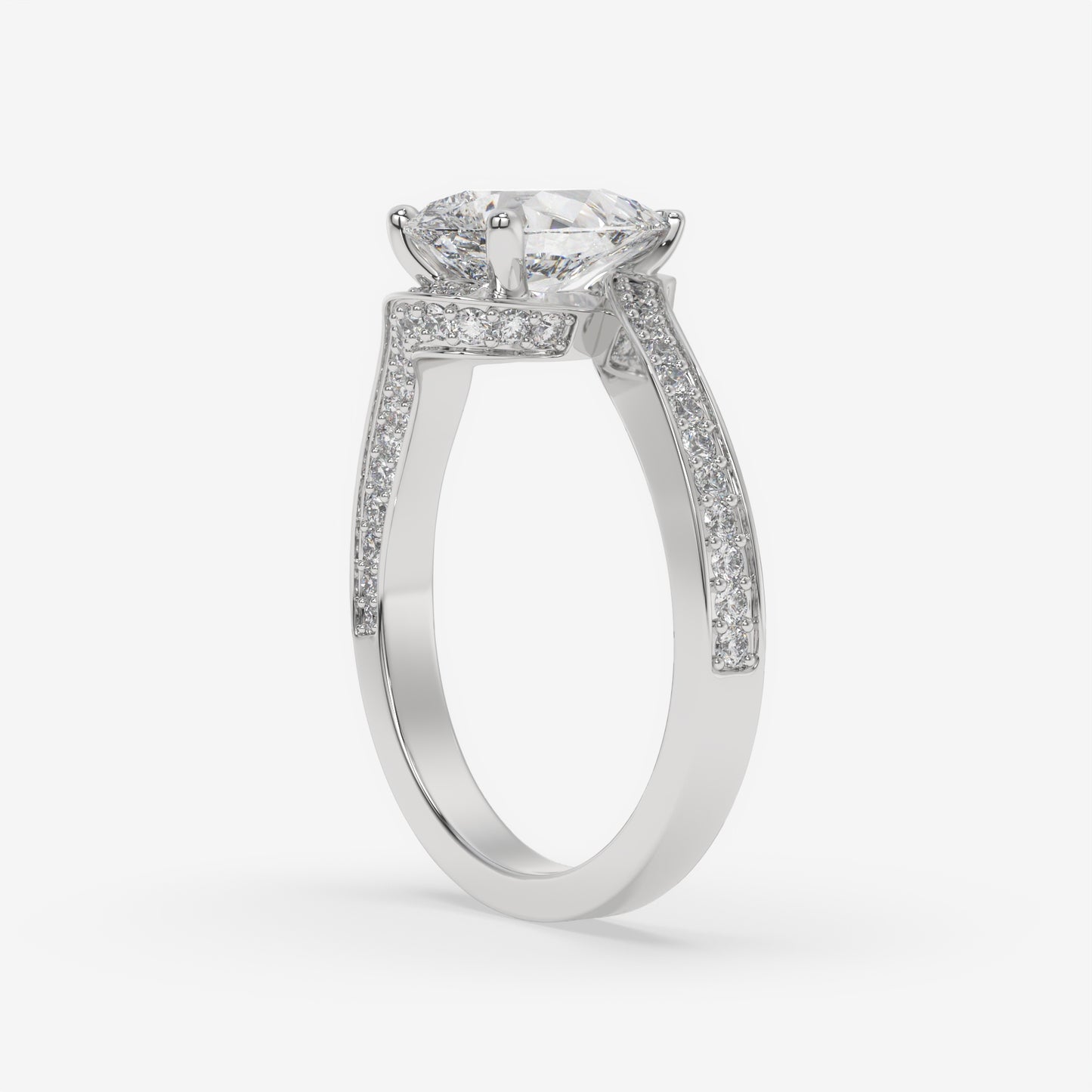 Sovereign Curve Pear Ring