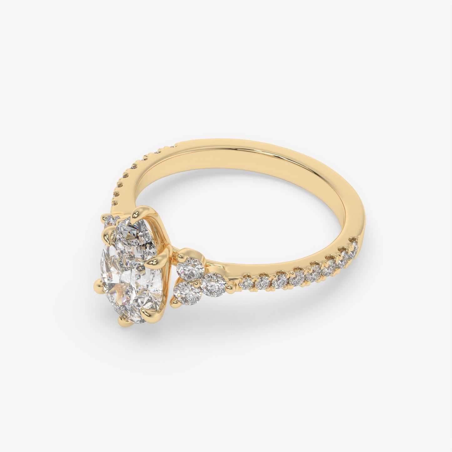 Garden Bloom Pear Ring
