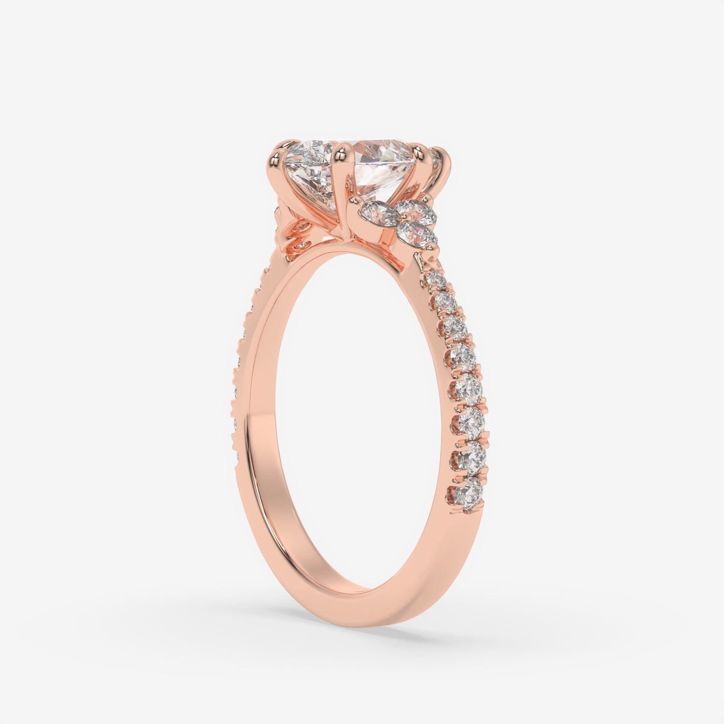 Garden Bloom Pear Ring