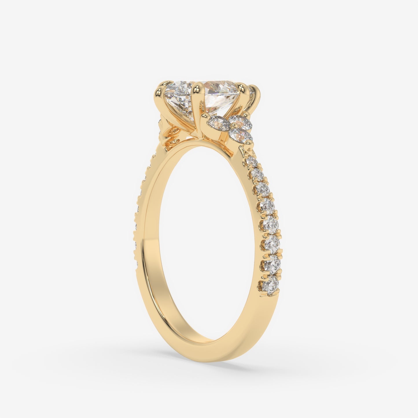 Garden Bloom Pear Ring
