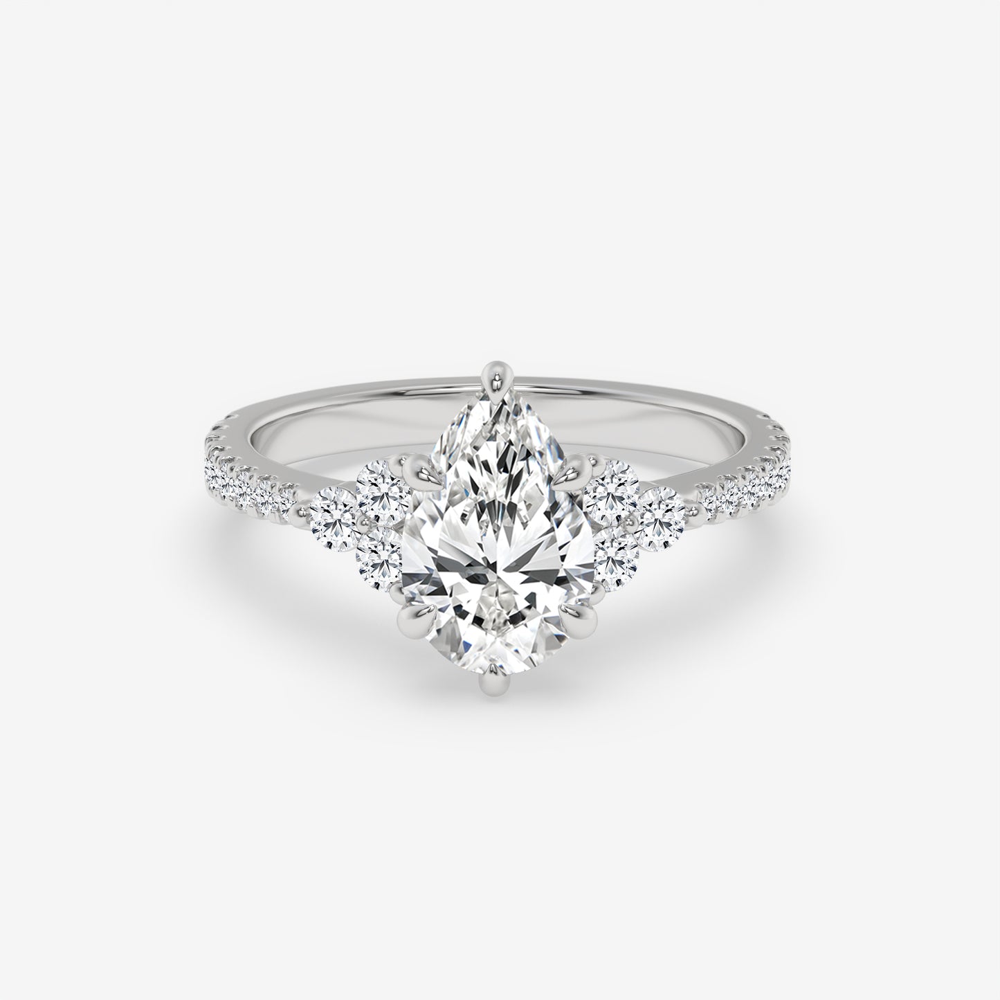 Garden Bloom Pear Ring