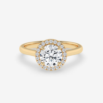 Eternal Radiance Halo Ring - Round