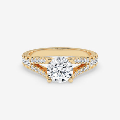 Radiant Splendor Split Shank Ring - Round