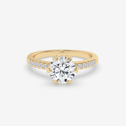 Celestial Bloom Ring - Round