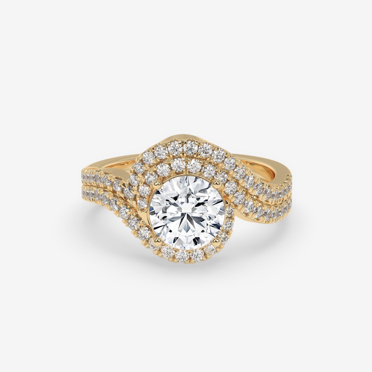 Starlit Waves Ring - Round
