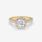 Aurora Halo Split-Shank Engagement Ring - Round
