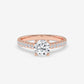 Classic Pavé Diamond Engagement Ring - Round