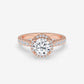 Aurora Halo Split-Shank Engagement Ring - Round