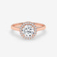 Eternal Radiance Halo Ring - Round