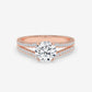 Radiance Split Shank Diamond Engagement Ring - Round
