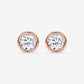 Luminous Bezel Round Diamond Studs