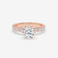 Vintage Floral Six Prong Ring - Round