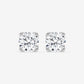 Radiant Round Solitaire Diamond Studs