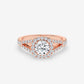 Celestial Halo Split-Shank Engagement Ring - Round