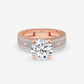 Regal Baguette & Round Diamond Engagement Ring