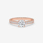 Channel-Set Diamond Engagement Ring - Round
