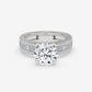 Regal Baguette & Round Diamond Engagement Ring
