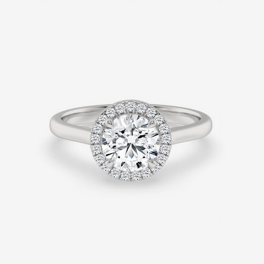 Eternal Radiance Halo Ring - Round