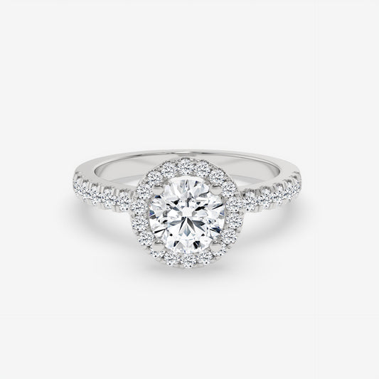 Eternal Halo Engagement Ring - Round