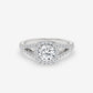 Celestial Halo Split-Shank Engagement Ring - Round