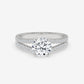 Radiance Split Shank Diamond Engagement Ring - Round