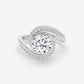 Eternelle Swirl Diamond Engagement Ring - Round