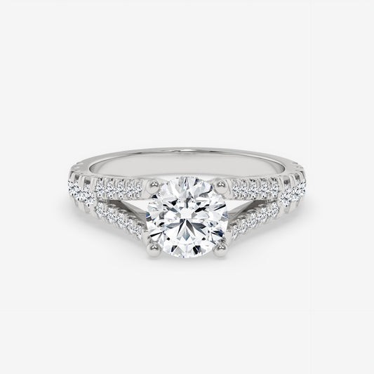 Radiant Splendor Split Shank Ring - Round