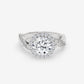 Celestial Twist Halo Ring - Round