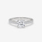 Classic Pavé Diamond Engagement Ring - Round
