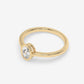 Oval Bezel-Set Solitaire Ring