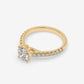 Classic Pavé Diamond Engagement Ring - Round