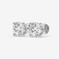 Radiant Round Solitaire Diamond Studs