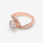 Celestia Twisted Shank Engagement Ring - Round