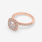 Seraphina Cushion Halo Engagement Ring - Round