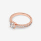 Channel-Set Diamond Engagement Ring - Round