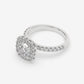 Seraphina Cushion Halo Engagement Ring - Round
