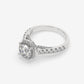 Aurora Halo Split-Shank Engagement Ring - Round