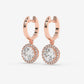 Eternal Halo Stud Earrings - Round