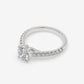 Classic Pavé Diamond Engagement Ring - Round