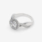 Celestial Twist Halo Ring - Round