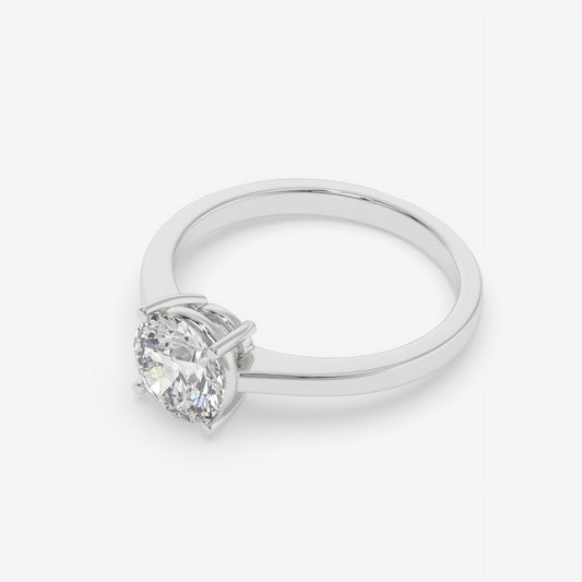 Classic Solitaire Diamond Ring - Round