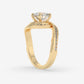 Eternelle Swirl Diamond Engagement Ring - Round