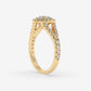 Celestial Halo Split-Shank Engagement Ring - Round