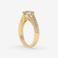 Radiance Split Shank Diamond Engagement Ring - Round