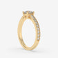 Channel-Set Diamond Engagement Ring - Round