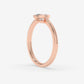 Oval Bezel-Set Solitaire Ring