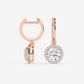Eternal Halo Stud Earrings - Round