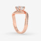 Eternelle Swirl Diamond Engagement Ring - Round